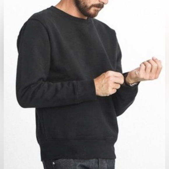 Drapeau Noir Other - Drapeau Noir Vintage Heavyweight Cotton Fleece Black Sweatshirt Crewneck Quality